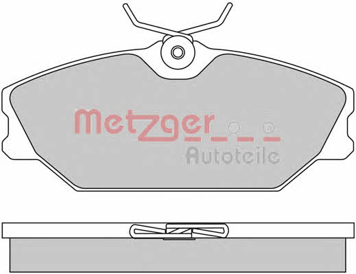 Metzger 1170084 Тормозные колодки дисковые, комплект 1170084: Отличная цена - Купить в Польше на 2407.PL!
