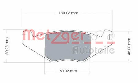Metzger 1170257 Гальмівні колодки, комплект 1170257: Приваблива ціна - Купити у Польщі на 2407.PL!