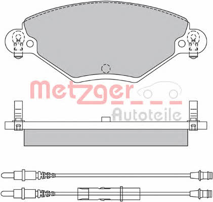 Metzger 1170419 Тормозные колодки дисковые, комплект 1170419: Отличная цена - Купить в Польше на 2407.PL!