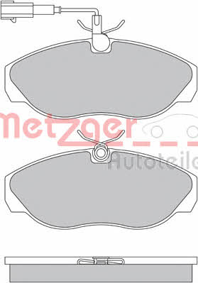Metzger 1170494 Тормозные колодки дисковые, комплект 1170494: Отличная цена - Купить в Польше на 2407.PL!