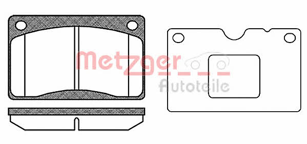 Metzger 1170699 Brake Pad Set, disc brake 1170699: Buy near me in Poland at 2407.PL - Good price!