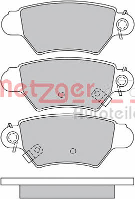 Metzger 1170042 Brake Pad Set, disc brake 1170042: Buy near me in Poland at 2407.PL - Good price!