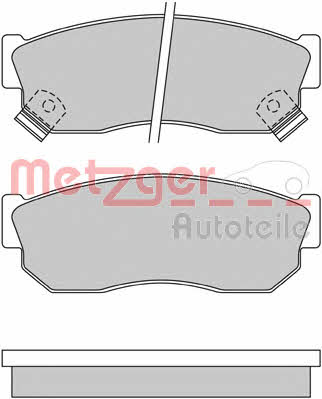 Metzger 1170641 Тормозные колодки дисковые, комплект 1170641: Отличная цена - Купить в Польше на 2407.PL!