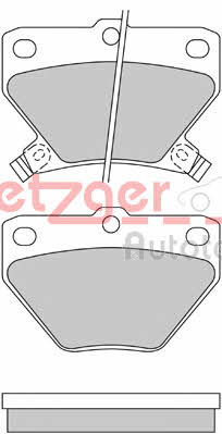 Metzger 1170160 Тормозные колодки дисковые, комплект 1170160: Отличная цена - Купить в Польше на 2407.PL!