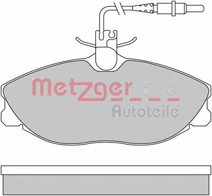Metzger 1170253 Тормозные колодки дисковые, комплект 1170253: Отличная цена - Купить в Польше на 2407.PL!