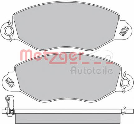 Metzger 1170210 Тормозные колодки дисковые, комплект 1170210: Отличная цена - Купить в Польше на 2407.PL!