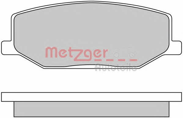 Metzger 1170259 Тормозные колодки дисковые, комплект 1170259: Отличная цена - Купить в Польше на 2407.PL!