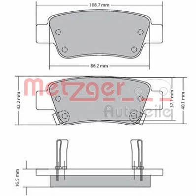 Metzger 1170508 Scheibenbremsbeläge, Set 1170508: Kaufen Sie zu einem guten Preis in Polen bei 2407.PL!