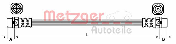Metzger 4110952 Przewód hamulcowy elastyczny 4110952: Dobra cena w Polsce na 2407.PL - Kup Teraz!