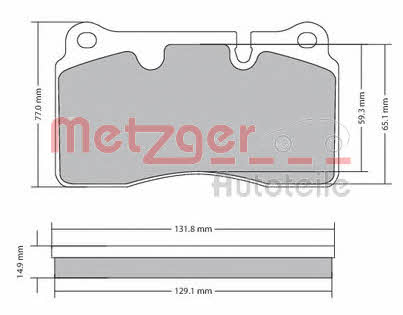 Metzger 1170366 Гальмівні колодки, комплект 1170366: Приваблива ціна - Купити у Польщі на 2407.PL!