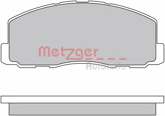 Metzger 1170569 Тормозные колодки дисковые, комплект 1170569: Отличная цена - Купить в Польше на 2407.PL!