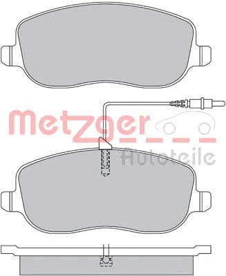 Metzger 1170232 Brake Pad Set, disc brake 1170232: Buy near me in Poland at 2407.PL - Good price!