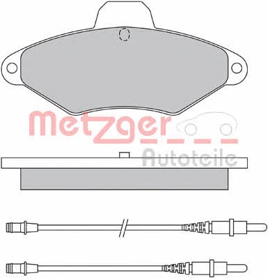 Metzger 1170319 Тормозные колодки дисковые, комплект 1170319: Отличная цена - Купить в Польше на 2407.PL!