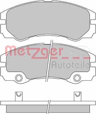 Metzger 1170363 Brake Pad Set, disc brake 1170363: Buy near me in Poland at 2407.PL - Good price!