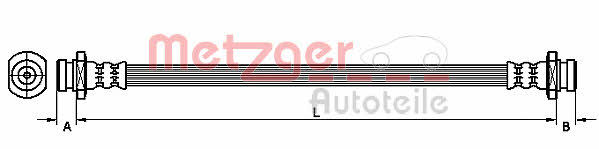 Metzger 4110123 Brake Hose 4110123: Buy near me at 2407.PL in Poland at an Affordable price!