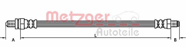 Metzger 4110135 Brake Hose 4110135: Buy near me in Poland at 2407.PL - Good price!