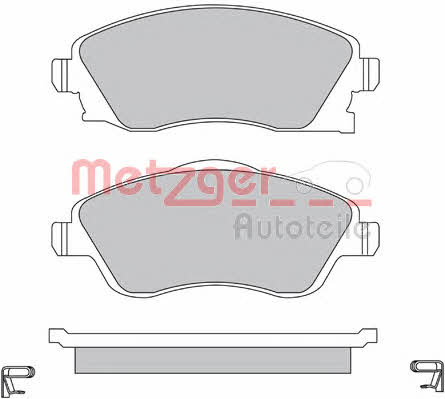 Metzger 1170047 Brake Pad Set, disc brake 1170047: Buy near me at 2407.PL in Poland at an Affordable price!