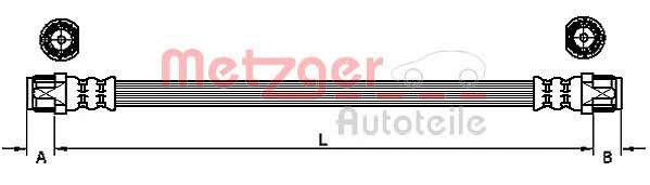 Metzger 4110941 Przewód hamulcowy elastyczny 4110941: Dobra cena w Polsce na 2407.PL - Kup Teraz!