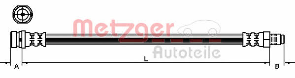Metzger 4110149 Przewód hamulcowy elastyczny 4110149: Dobra cena w Polsce na 2407.PL - Kup Teraz!