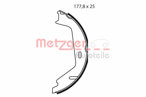 Metzger MG 238 Колодки тормозные стояночного тормоза MG238: Отличная цена - Купить в Польше на 2407.PL!