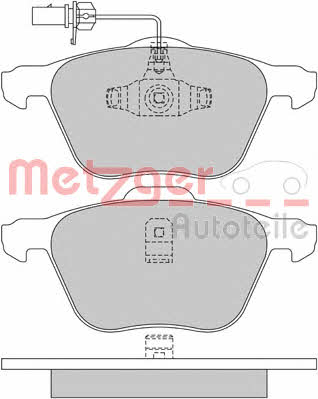 Metzger 1170342 Тормозные колодки дисковые, комплект 1170342: Отличная цена - Купить в Польше на 2407.PL!