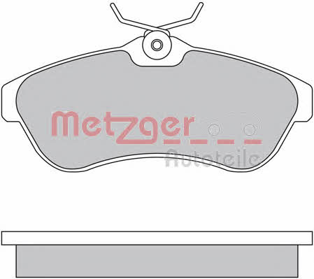 Metzger 1170438 Тормозные колодки дисковые, комплект 1170438: Отличная цена - Купить в Польше на 2407.PL!
