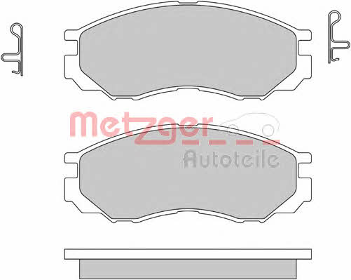 Metzger 1170493 Тормозные колодки дисковые, комплект 1170493: Отличная цена - Купить в Польше на 2407.PL!