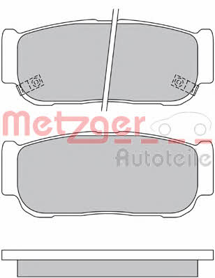 Metzger 1170557 Brake Pad Set, disc brake 1170557: Buy near me in Poland at 2407.PL - Good price!