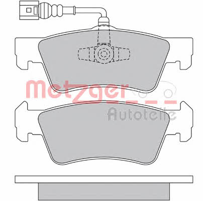 Metzger 1170560 Brake Pad Set, disc brake 1170560: Buy near me in Poland at 2407.PL - Good price!