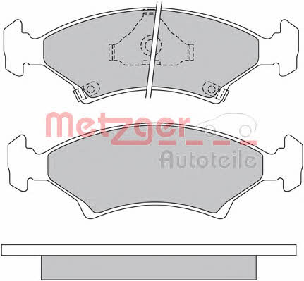 Metzger 1170666 Brake Pad Set, disc brake 1170666: Buy near me in Poland at 2407.PL - Good price!