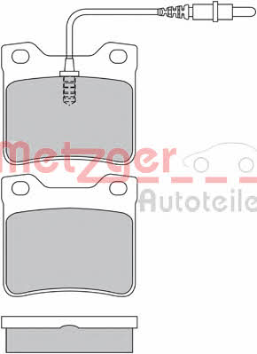 Metzger 1170336 Brake Pad Set, disc brake 1170336: Buy near me at 2407.PL in Poland at an Affordable price!