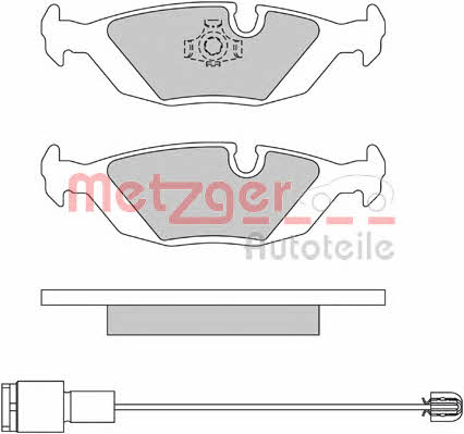 Metzger 1170284 Brake Pad Set, disc brake 1170284: Buy near me in Poland at 2407.PL - Good price!