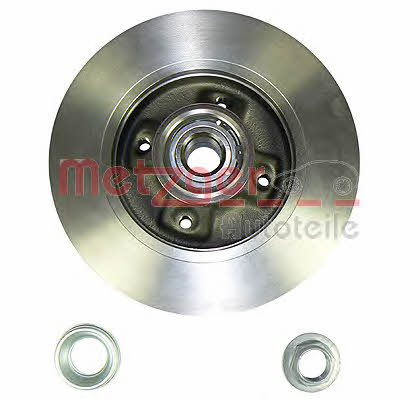 Metzger 6110726 Rear brake disc, non-ventilated 6110726: Buy near me in Poland at 2407.PL - Good price!