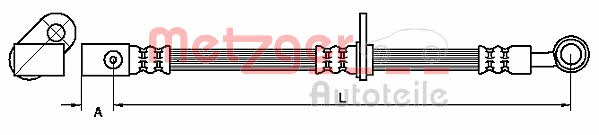 Metzger 4111070 Bremsschlauch 4111070: Bestellen Sie in Polen zu einem guten Preis bei 2407.PL!