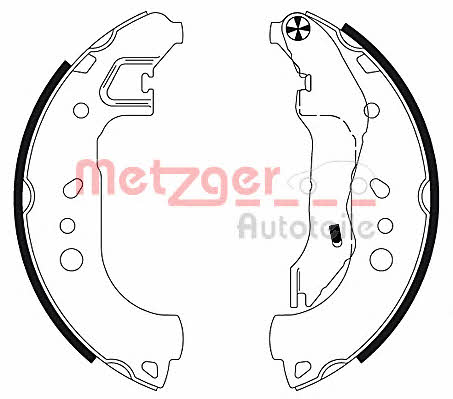 Metzger MG 132 Колодки тормозные барабанные, комплект MG132: Отличная цена - Купить в Польше на 2407.PL!