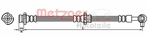 Metzger 4111228 Przewód hamulcowy elastyczny 4111228: Dobra cena w Polsce na 2407.PL - Kup Teraz!