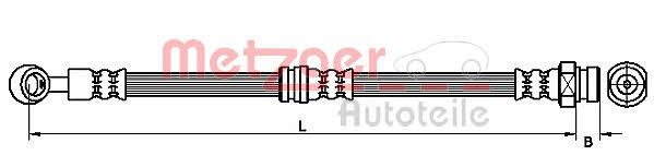 Metzger 4110410 Przewód hamulcowy elastyczny 4110410: Dobra cena w Polsce na 2407.PL - Kup Teraz!