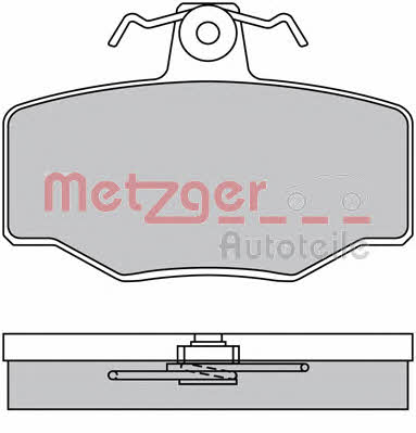 Metzger 1170076 Тормозные колодки дисковые, комплект 1170076: Отличная цена - Купить в Польше на 2407.PL!