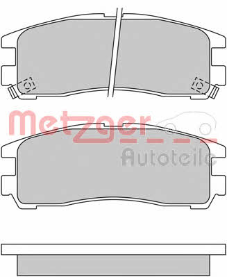 Metzger 1170413 Brake Pad Set, disc brake 1170413: Buy near me in Poland at 2407.PL - Good price!
