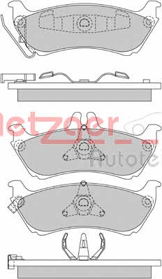 Metzger 1170339 Brake Pad Set, disc brake 1170339: Buy near me in Poland at 2407.PL - Good price!