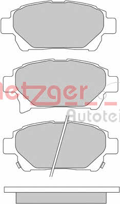 Metzger 1170586 Тормозные колодки дисковые, комплект 1170586: Отличная цена - Купить в Польше на 2407.PL!