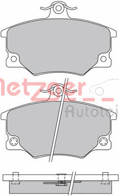 Metzger 1170513 Brake Pad Set, disc brake 1170513: Buy near me in Poland at 2407.PL - Good price!