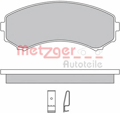 Metzger 1170450 Тормозные колодки дисковые, комплект 1170450: Отличная цена - Купить в Польше на 2407.PL!