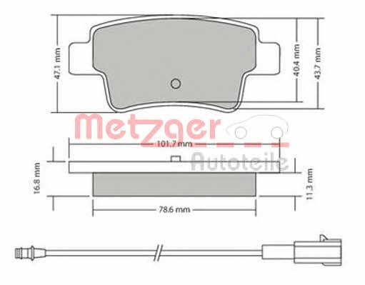 Metzger 1170685 Тормозные колодки дисковые, комплект 1170685: Купить в Польше - Отличная цена на 2407.PL!
