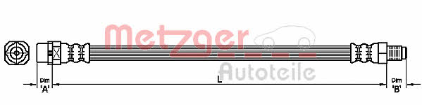 Metzger 4111094 Brake Hose 4111094: Buy near me in Poland at 2407.PL - Good price!