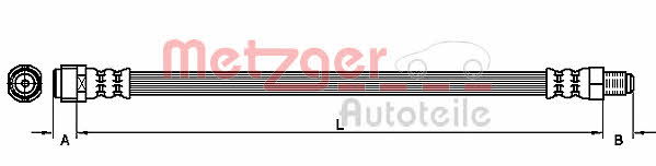 Metzger 4111119 Przewód hamulcowy elastyczny 4111119: Dobra cena w Polsce na 2407.PL - Kup Teraz!