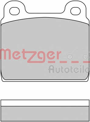 Metzger 1170222 Тормозные колодки дисковые, комплект 1170222: Отличная цена - Купить в Польше на 2407.PL!