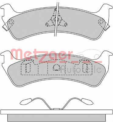 Metzger 1170434 Brake Pad Set, disc brake 1170434: Buy near me in Poland at 2407.PL - Good price!