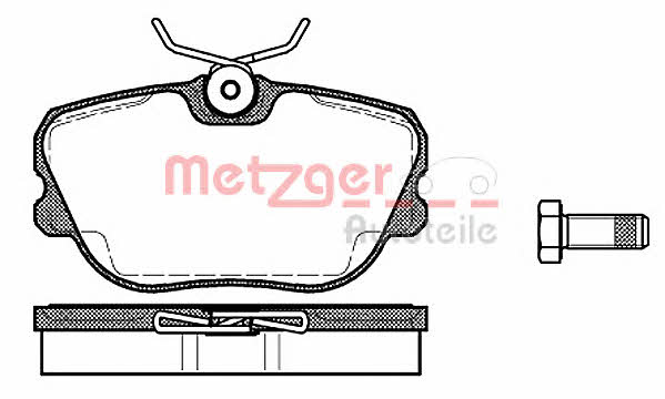 Metzger 1170722 Brake Pad Set, disc brake 1170722: Buy near me in Poland at 2407.PL - Good price!