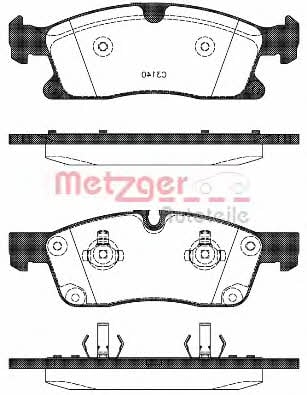 Metzger 1170785 Brake Pad Set, disc brake 1170785: Buy near me in Poland at 2407.PL - Good price!